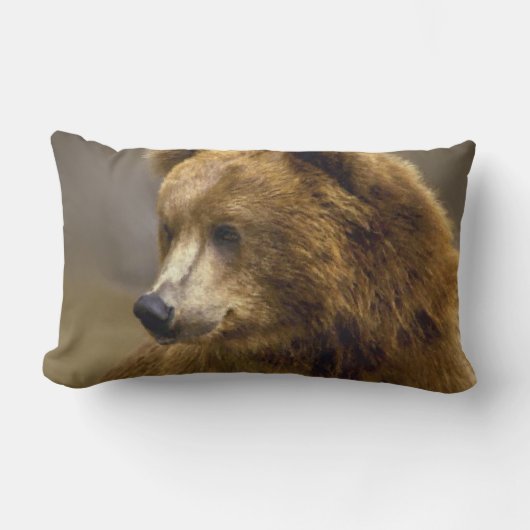 ブラウンベア愛好家 ランバークッション (正面)