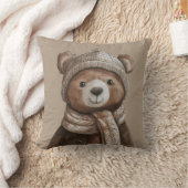 ブラウンベア枕 クッション (ブランケット)