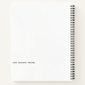 ブラウンベア歩くはがき ノートブック (裏面)