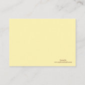 ブラウンベア赤ちゃんシャワー登録カード エンクロージャーカード (裏面)