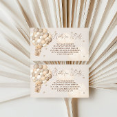 ブラウンベア風船ベビー赤ちゃんシャワー エンクロージャーカード