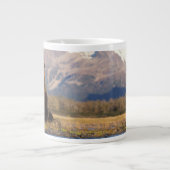 ブラウンベア、ウルソスのアークトス、グリズリーベア、ウルソス ジャンボコーヒーマグカップ (正面)