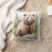ブラウンベア クッション (ブランケット)