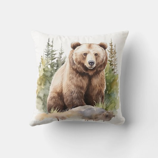 ブラウンベア クッション (裏面)