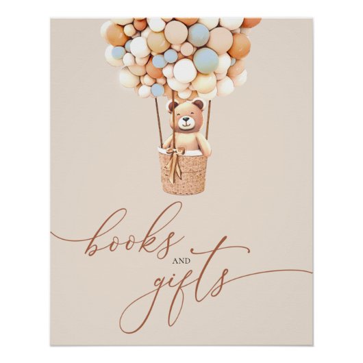 ブラウンベア・バルーンベビー書籍とギフトポスター ポスター (正面)
