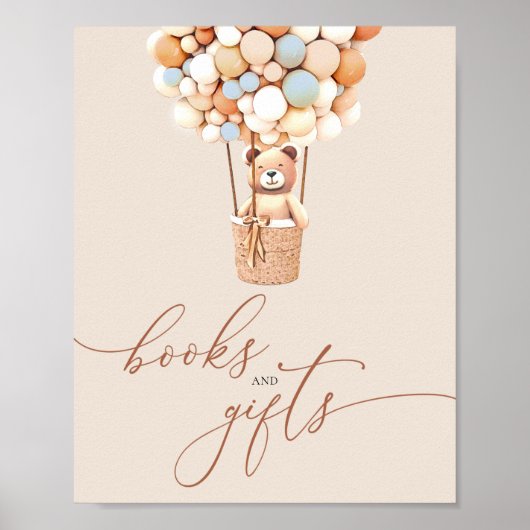 ブラウンベア・バルーンベビー書籍とギフトポスター ポスター (正面)