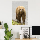 ブラウンベア ポスター (ホームオフィス)
