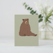 ブラウンベア ポストカード (スタンド正面)