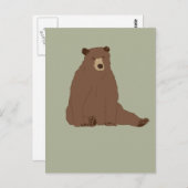 ブラウンベア ポストカード (正面/裏面)