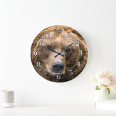 ブラウンベア ラージ壁時計 (ホーム)
