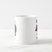 ブラウンベア 動物 おもしろい ユーモア 引用 コーヒーマグカップ (中央)