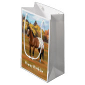 ブラウンベイアパロオサホース秋の牧草地 スモールペーパーバッグ (正面アングル)