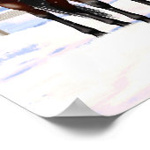 ブラウンベイアパロオーサの馬の雪 ポスター (角)