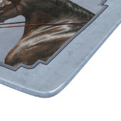 ブラウンベイオルデンバーグホースポートレート カッティングボード (角)