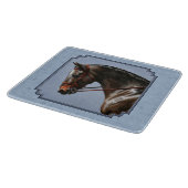 ブラウンベイオルデンバーグホースポートレート カッティングボード (角)