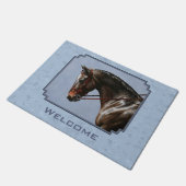 ブラウンベイオルデンバーグホースポートレート ドアマット (アングル)