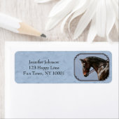 ブラウンベイオルデンバーグホースポートレート ラベル (インサイチュ)