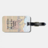 ブラウンベイクォーターホーススタリオン ラゲッジタグ (裏面横)