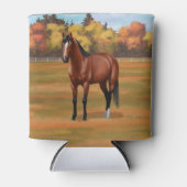 ブラウンベイクォーターホーススタリオン 缶クーラー (正面)