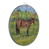 ブラウンベイクォーターホース ダーツボード (正面左)