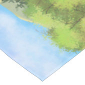 ブラウンベイクォーターホース テーブルクロス (アングル)