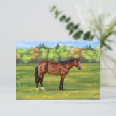 ブラウンベイクォーターホース 招待状 (スタンド正面)