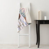 ブラウンベイジプシーバン荷車を引くナーホースに雪 シェルパブランケット (インサイチュ)