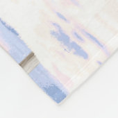 ブラウンベイジプシーバン荷車を引くナーホースに雪 フリースブランケット (角)