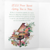 ブラウンベビーグランドピアノリサイタル 三つ折りプログラム (内部最初)