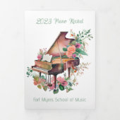 ブラウンベビーグランドピアノリサイタル 三つ折りプログラム (カバー)