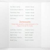 ブラウンベビーグランドピアノリサイタル 三つ折りプログラム (内部中)