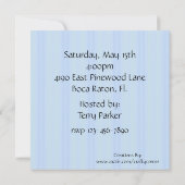 ブラウンベビーベアシャワー招待状 招待状 (裏面)