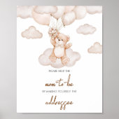 ブラウンベビーベアバルーン封筒ステーション ポスター (正面)