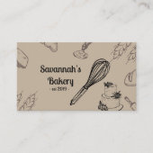 ブラウンベーカリーコラージュウィスクビジネスカード 名刺 (正面)