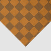 ブラウンベージュブ市松模様にロックプリント 薄葉紙 (詳細)