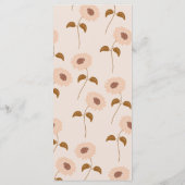 ブラウンベージュレトロY2Kヒッピーひまわり模様 メニュー (裏面)