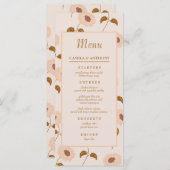 ブラウンベージュレトロY2Kヒッピーひまわり模様 メニュー (正面/裏面)