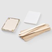 ブラウンベージュヴィンテージのスクラップブックの行付きノート ハンドファン (組立なし)