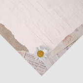 ブラウンベージュヴィンテージのスクラップブックの行付きノート 薄葉紙 (詳細)