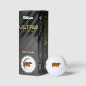 ブラウンベ無地のアーゴルフボール ゴルフボール (パッケージ)