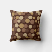 ブラウンペブルドット枕 クッション (裏面)