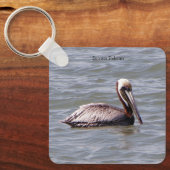 ブラウンペリカンキーチェーン キーホルダー (正面)