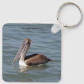ブラウンペリカンキーチェーン キーホルダー (裏面)