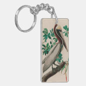 ブラウンペリカンバーズオブアメリカオードボンプリント キーホルダー (正面左)