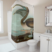 ブラウンペリカンバーズオブアメリカオードボンプリント シャワーカーテン (インサイチュ)