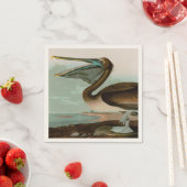 ブラウンペリカンバーズオブアメリカオードボンプリント スタンダードカクテルナプキン (インサイチュ)