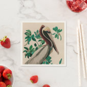 ブラウンペリカンバーズオブアメリカオードボンプリント スタンダードカクテルナプキン (インサイチュ)