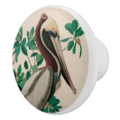 ブラウンペリカンバーズオブアメリカオードボンプリント セラミックノブ (右)