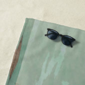 ブラウンペリカンバーズオブアメリカオードボンプリント ビーチタオル (インサイチュ)