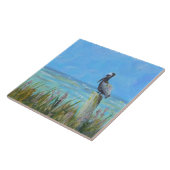 ブラウンペリカン郵便沿岸芸術 タイル (側面)